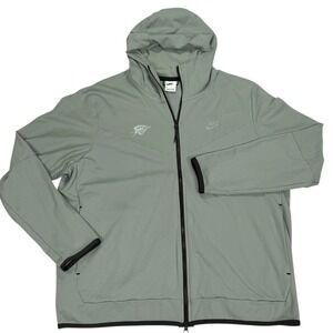 Nike XXL Sportswear Lightweight Tech Fleece Men Full Zip Hoodie OKC Thunder NBA